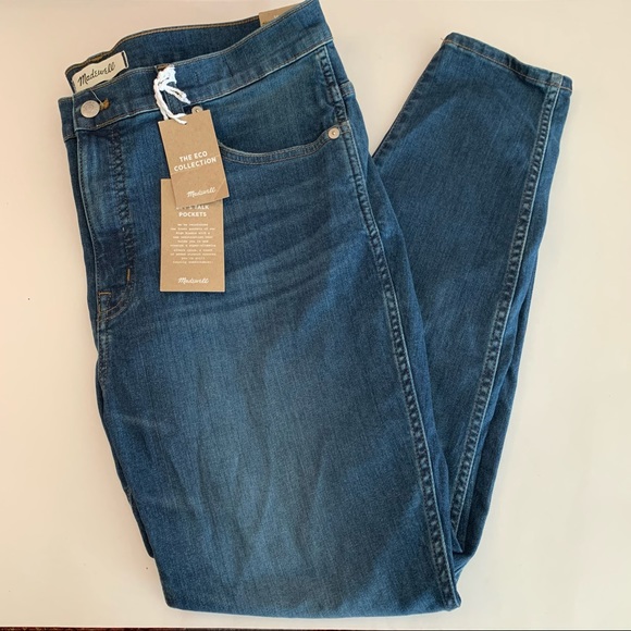 🆕Madewell 10” High-Rise Skinny Jeans 33 Petite - Picture 13 of 13